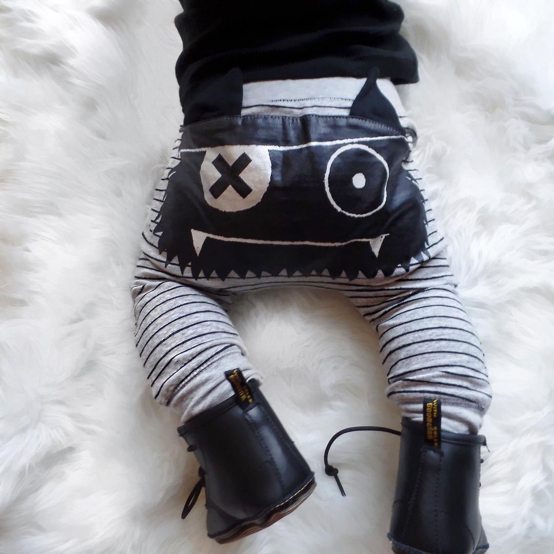 Infant Baby Harem Pants Boys Girls Cartoon Bottoms Long Pants Leggings Trousers