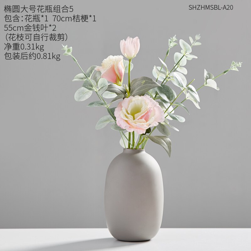 Accessoires de décoration de la maison | Vases à fleurs modernes pour fleurs, Vase en céramique, petite décoration de salon, décoration de bureau: Combination-H