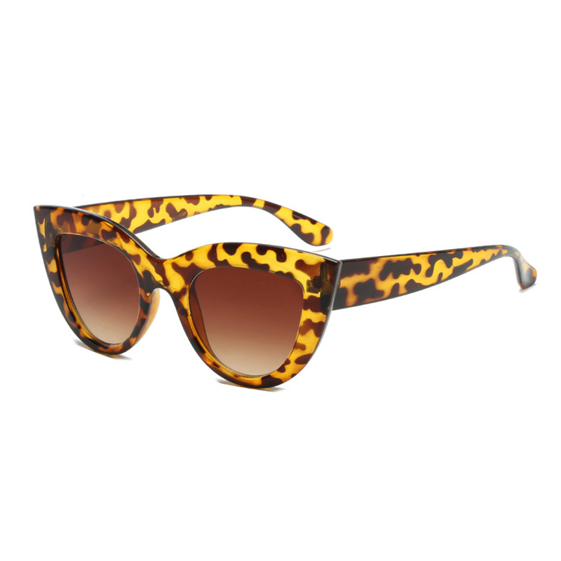 Gafas de sol negras clásicas de ojo de gato para mujer