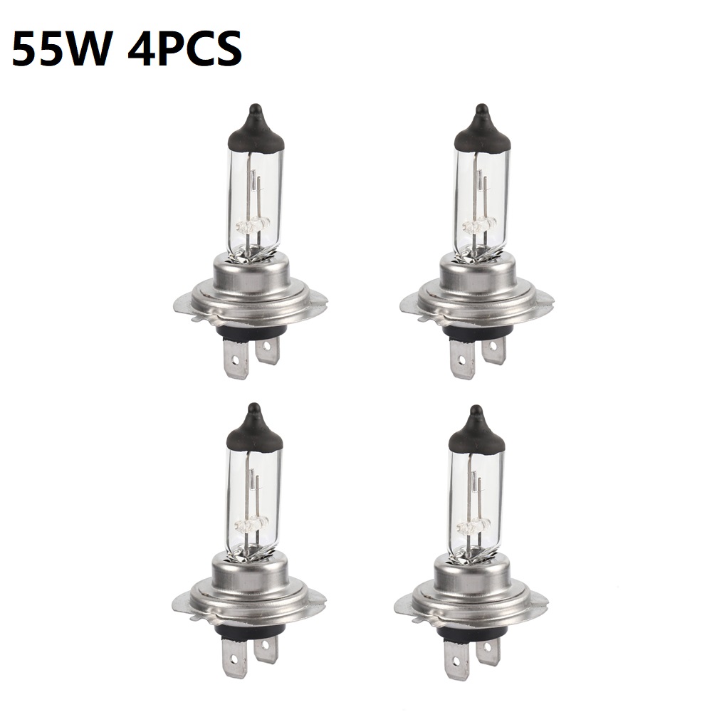 55/100W H7 Halogen Car Headlight Bulbs 4300K Super Bright Halogen Lamp Auto Accessories General Headlights Car Bulb: DEEP BLUE