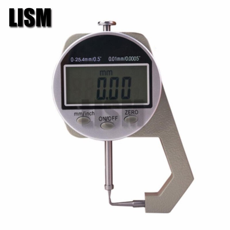 3 styles Digital thickness gauge steel board Pipe Wall thickness leather Cloth Pearl diameter Thickness Gauge 0-25mm/0.01MM