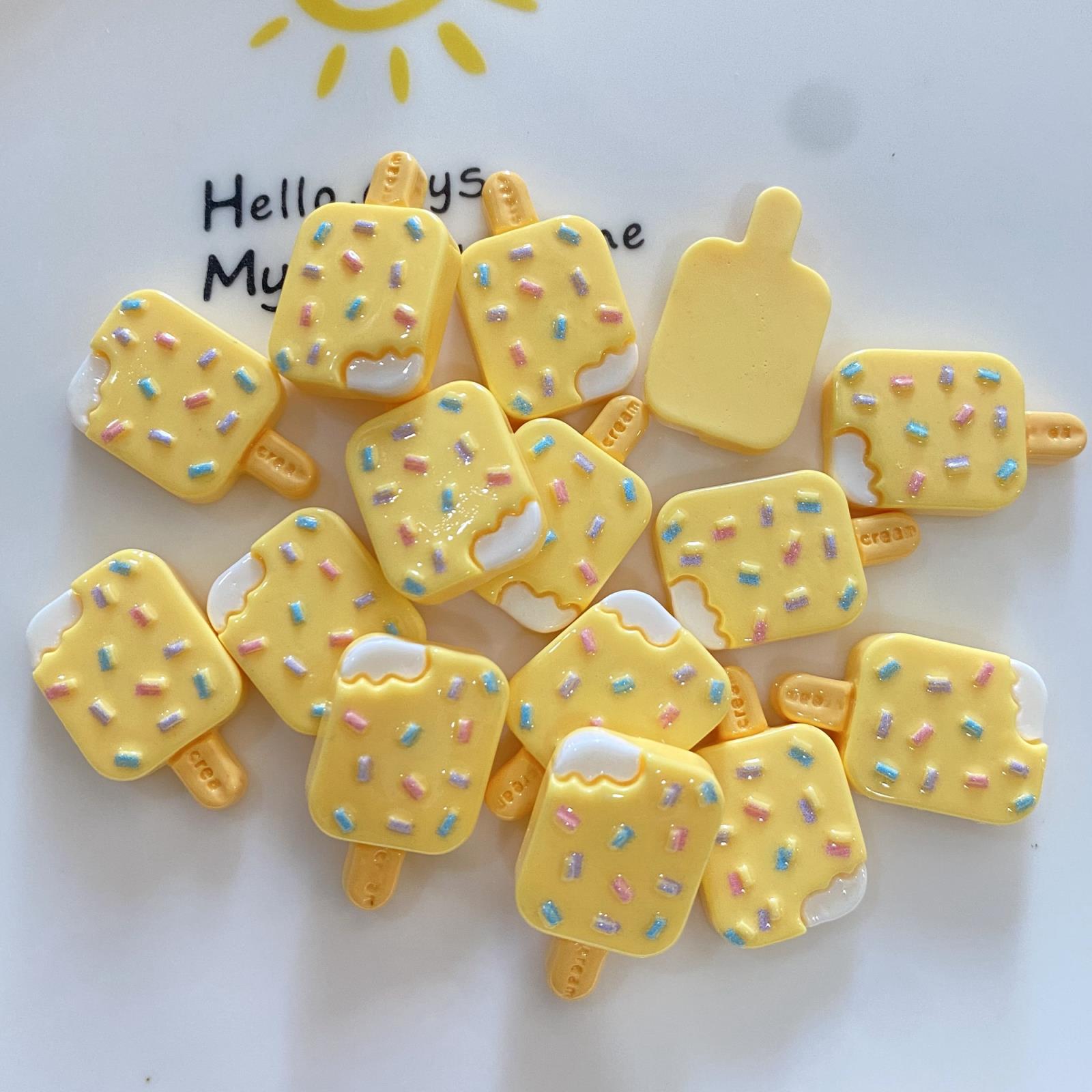 20Pcs Simulation Biscuit Flat Back Resin Cabochons Miniature Cute Food Scrapbooking DIY Jewelry Craft Decoration Accessories