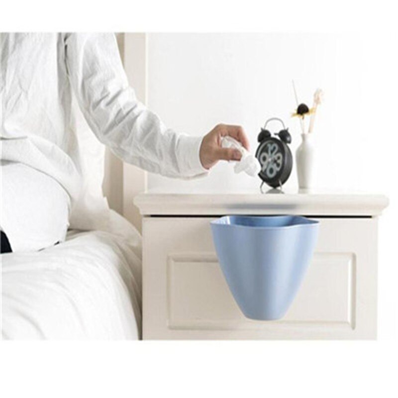 Trash Rack Storage Garbage Bucket Kitchen Cabinet Door Hanging Trash Garbage Bin Can plastic Rubbish Container