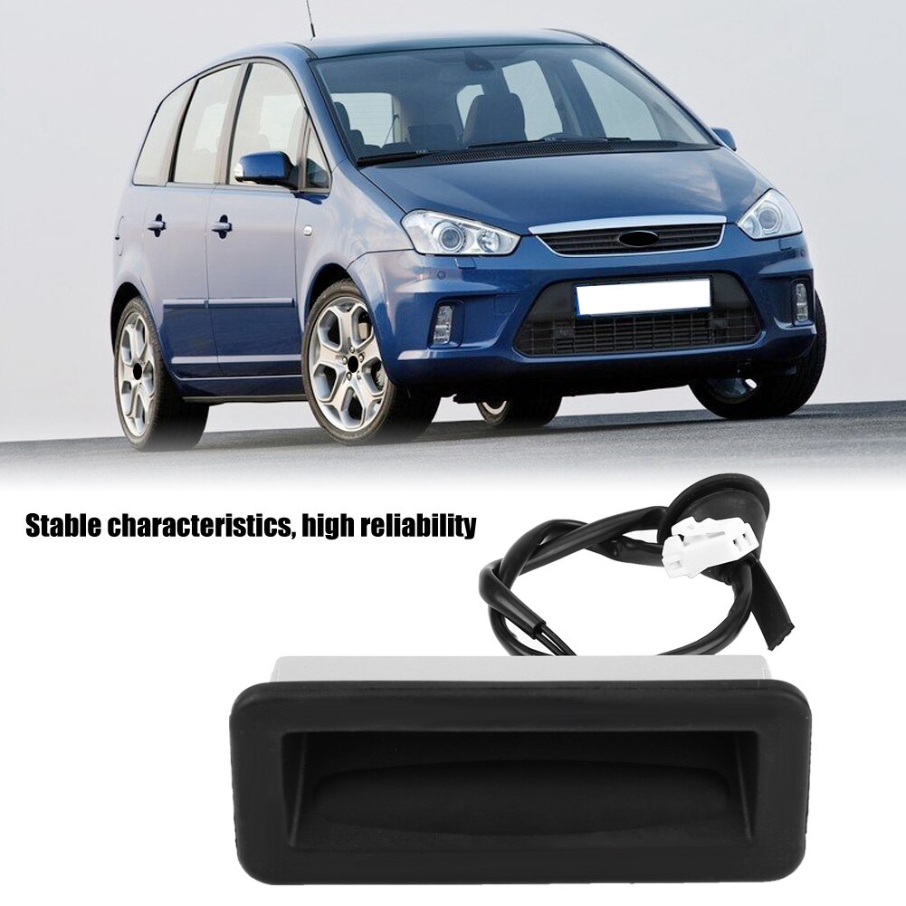 Maletero de coche de material ABS de 3M5119B514AC, abridor de puerta trasera negro, interruptor de liberación para Ford Focus C-MAX 03-07, 1 Uds.