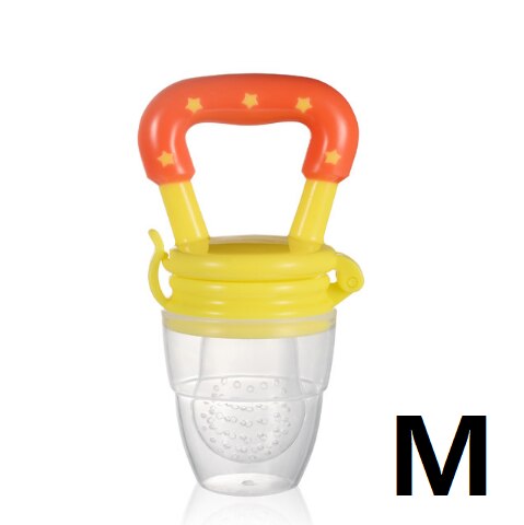 3 Maten 4 Kleur Fruit Tepel Tandjes Baby Tandjes Tepel Veiligheid Baby Speelgoed: Yellow M