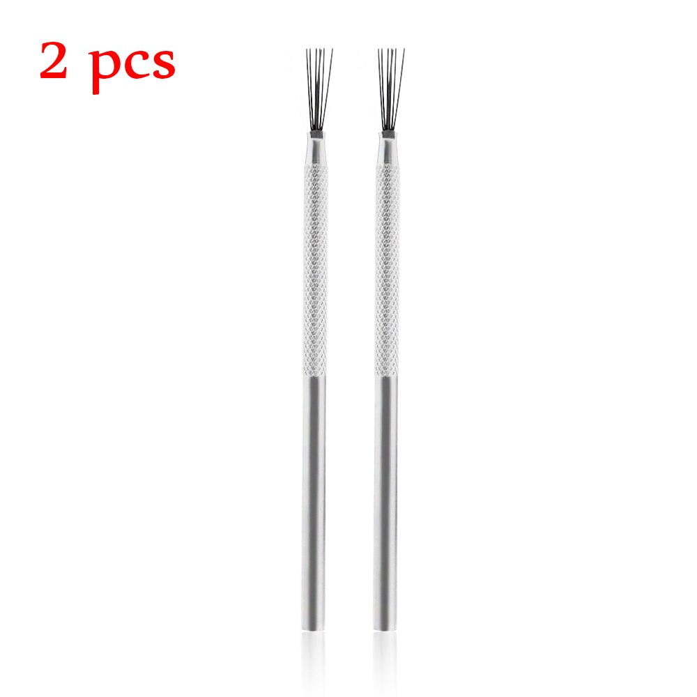 1/2PCS 7 Pin Feather Wire Texture Ceramics Tools Pottery Texture Brush Tools Polymer Clay Sculpting Modeling Tool Strong Wire: 2PCS