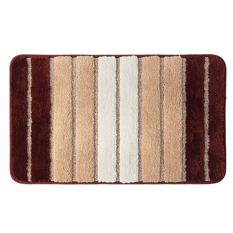 Eenvoudige streep slaapkamer deurmat tapijt waterabsorberend toilet mat badkamer antislip badmat vacuüm tapijt voor balkon 80*120cm: Shenhezong / Ongeveer 50 x 80cm