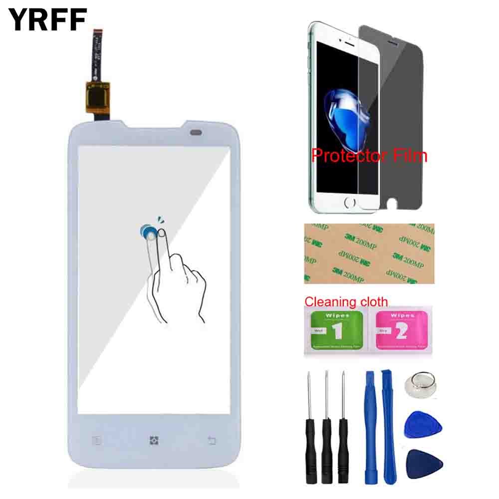 Mobile Touch Screen Front Glass For Lenovo A820 Touch Digitizer Sensor Outer Glass Front Lens Parts Tools Free Protector Film