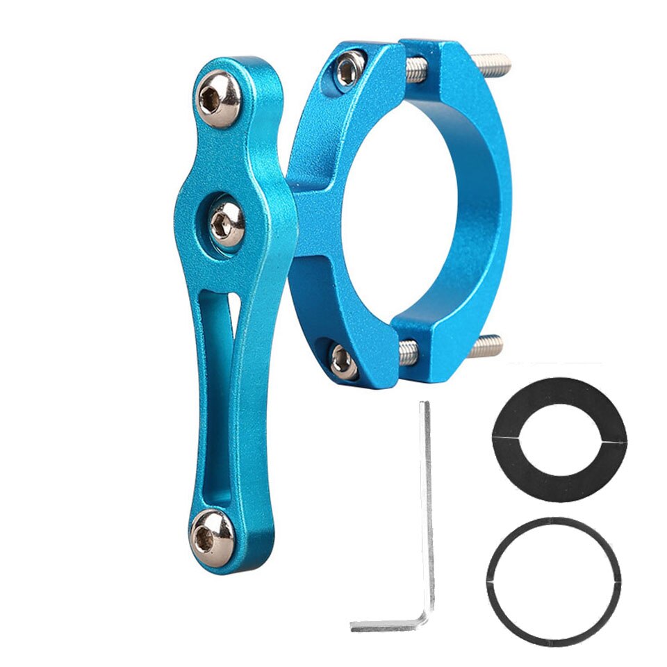 Multifunction Bike Bottles Cage Mount Adapter MTB Water Bottle Cage Clamp Mount Bicycle Bottle Holder Bracket Handlebar Post: Blue