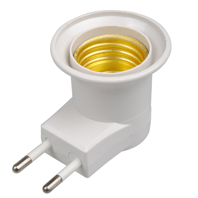 1Pcs E27 Led Lamp Socket Base Type Om 110V 220V Eu Plug Lamp Houder Converter + aan/Uit Schakelaar