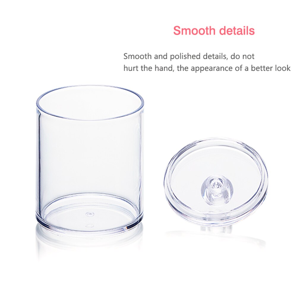 Acrylic Cosmetic Makeup Cotton Pad Organizer Multifunctional Round Qtip Container Makeup Desktop Tool Jewelry Case Storage Box
