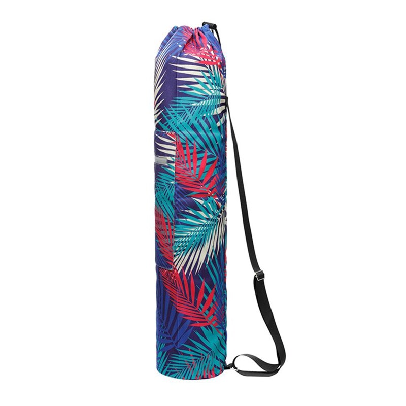 home indoor Yoga Mat Storage Bag Printed Zipper Drawstring Bags Carrier Organization Tool With Straps