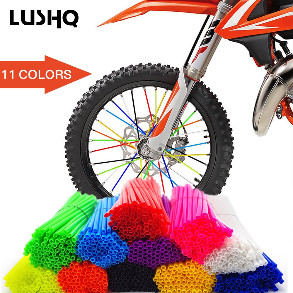 Motorcycle Dirt Bike Wheel Rim Spoke Skins Covers Wrap Tubes Decor Protector For KTM 65 85 250 125 SX KLX250 KLX450R 450 530 EXC