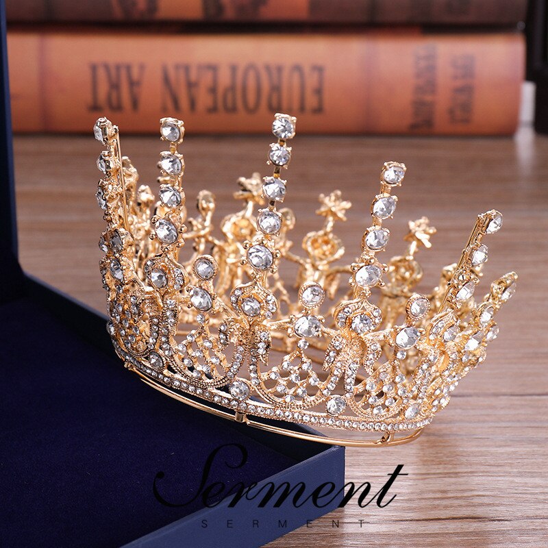 Serment charme moda princesa nupcial coroa tiaras cristal zircão prata coroa noiva casamento acessórios de cabelo