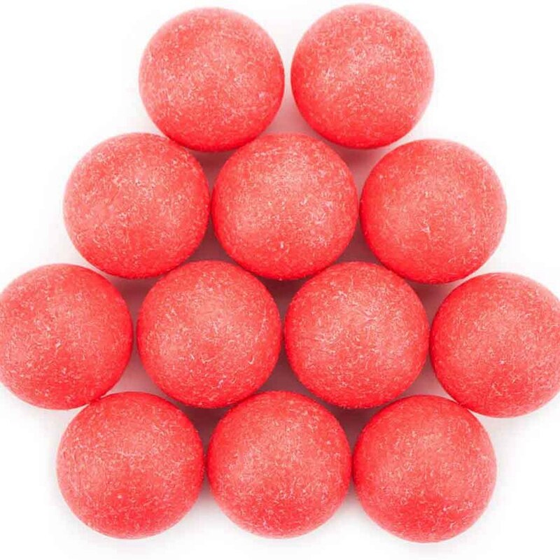 12-Pack Red Textured Tournament Foosballs for 36mm Table Football Game for Adults and Children