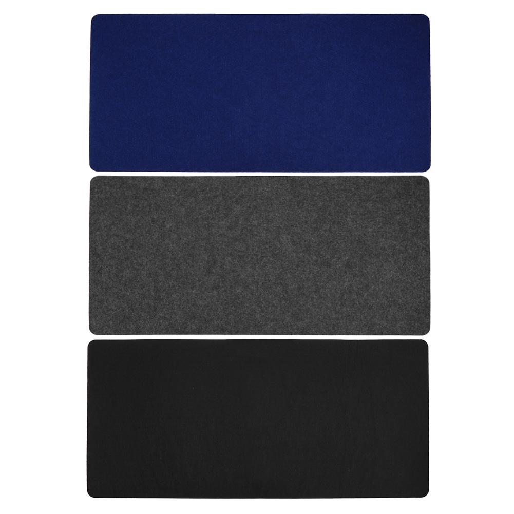 Zwart Grijs Blauw 700*330*2 Mm Zachte Wearable Kantoor Computer Bureau Mat Moderne Tafel Muismat Wol vilt Laptop Kussen Bureau Mat