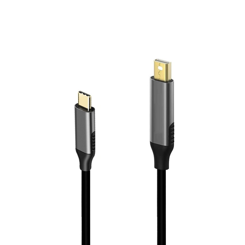 Usbc til mini displayport kabel 6ft usb type c tordenbolt 3 til mini dp ledning 4k praktiske bærbare kabler kombinert type onleny