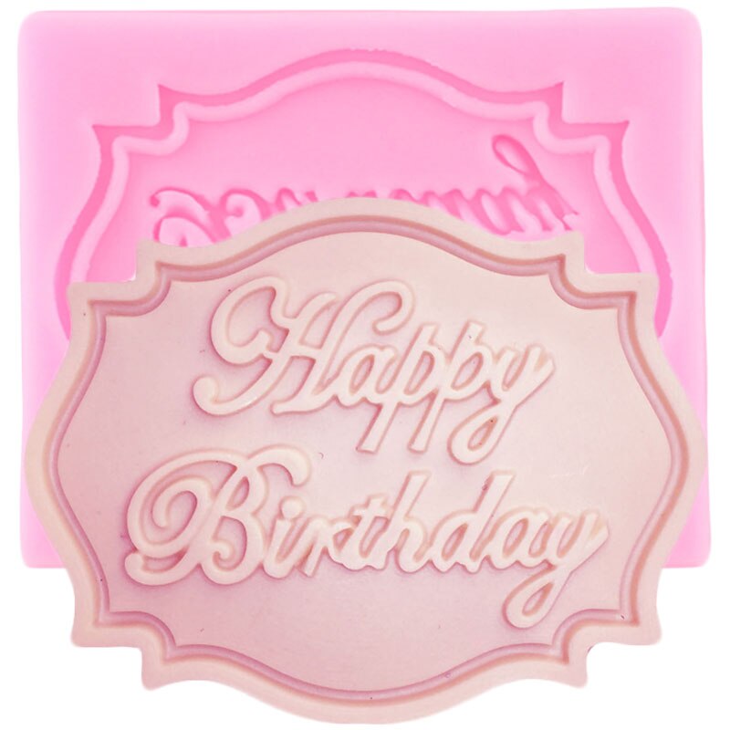 Gelukkige Verjaardag Brief Vorm Siliconen Mal Chocolade Cupcake Topper Fondant Cake Decoratie Gereedschappen Cookie Bakken Snoep Klei Mallen