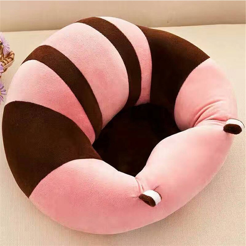 Blød babysofa støttesæde plys sækkestol til spædbørn, der lærer at sidde, lænestol, komfortabel småbørnsrede puffesæde babysofastol: Pj3298c