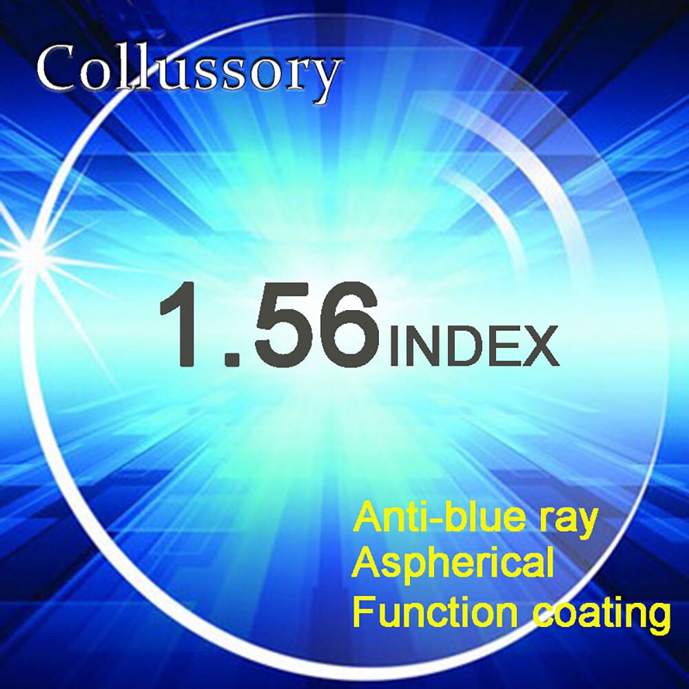 1.56 Index Aspherical Anti-blue Ray Computer Reading Optical Prescription EMI HMC Spectacles Eye Glasses Lenses Thin