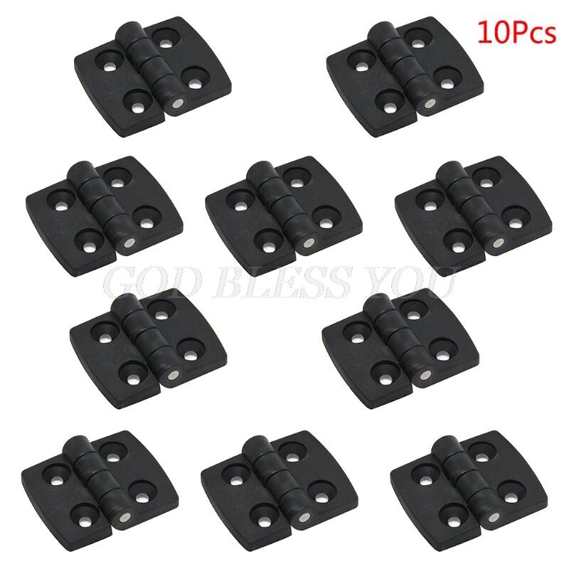 Mini bisagras de plástico para puerta de armario, caja de joyería, bisagra para muebles, , 10 Uds.