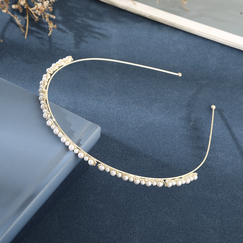 AWAYTR-Diadema con aro para el pelo para mujer, diadema deportiva ondulada, diadema de flores, diademas de cristal, accesorios para el cabello de aleación dorada para niña: Lavanda