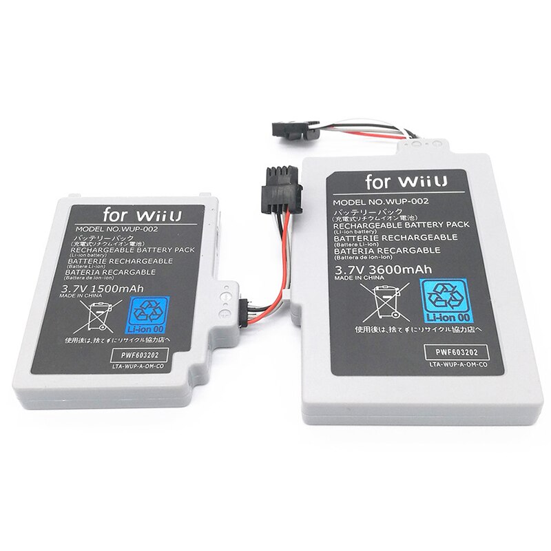 3.7V 3600Mah Oplaadbare Li-Ion Batterij Pack Voor Nintendo Wii U Gamepad Vervangende Batterij Voor Wii-U Wiiu gamepad Controller