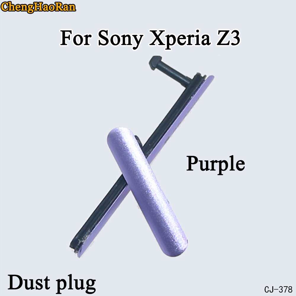 ChengHaoRan Micro SD USB Lade Port Slot Staubdicht Abdeckung Für Sony Xperia Z2 Xperia Z3 Staub Stecker SIM Karte