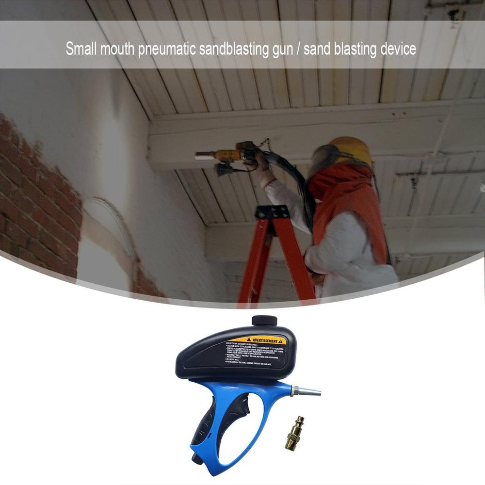 Portable Pneumatic Sandblasting Gun Home DIY Adjustable Sand Blasting Flow Blasting Device Mini Air Sandblaster Machine
