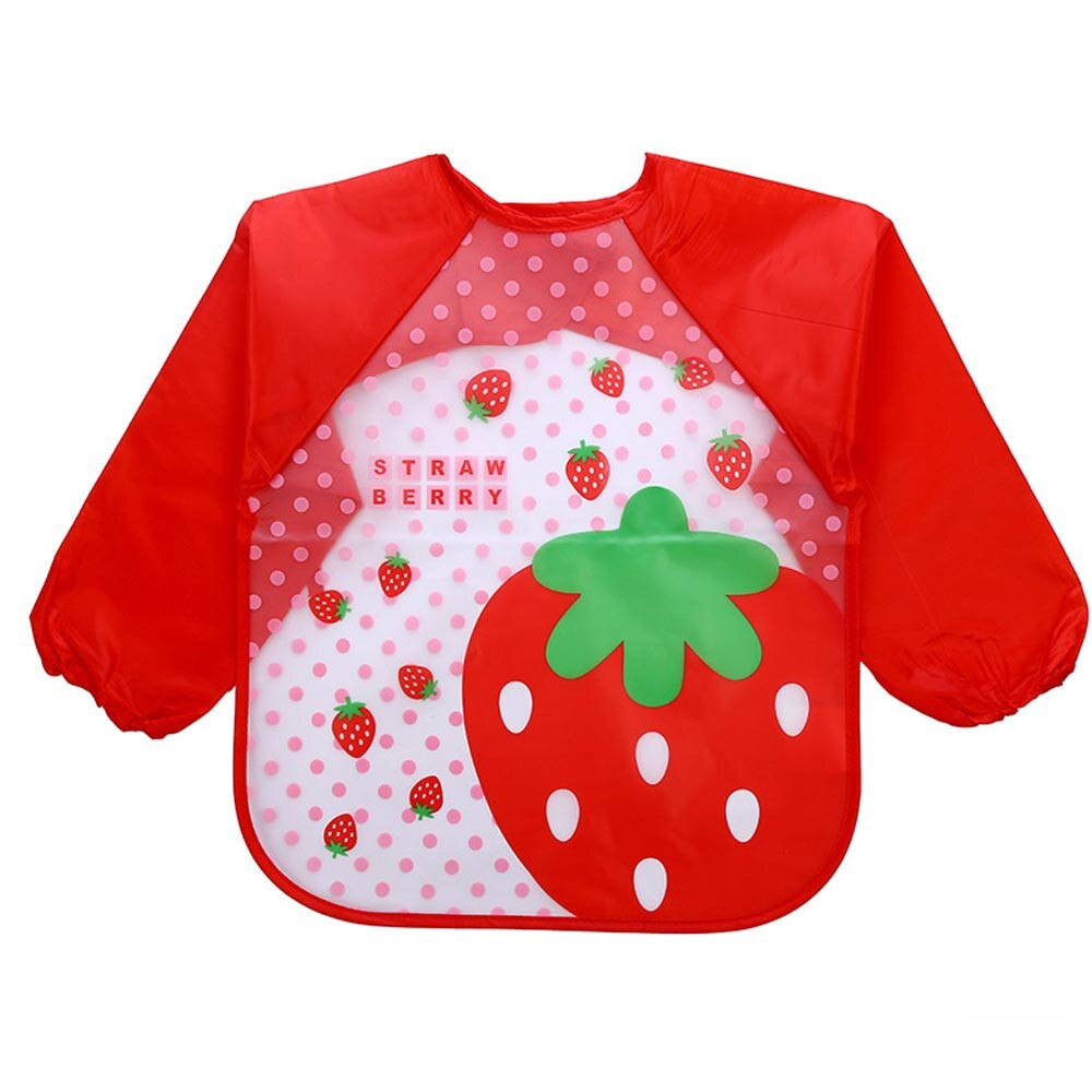 Neue Baby jungen mädchen Lätzchen Kinder Langarm Water Cartoon Lätzchen top