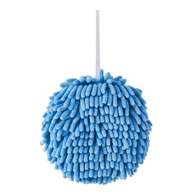 Hand Towel Ball Super Absorbent Wipe Hands Towel Fast Drying Soft Hanging Towels Prevent Bacterial Growth Bathroom Kitchen Acces: Blue