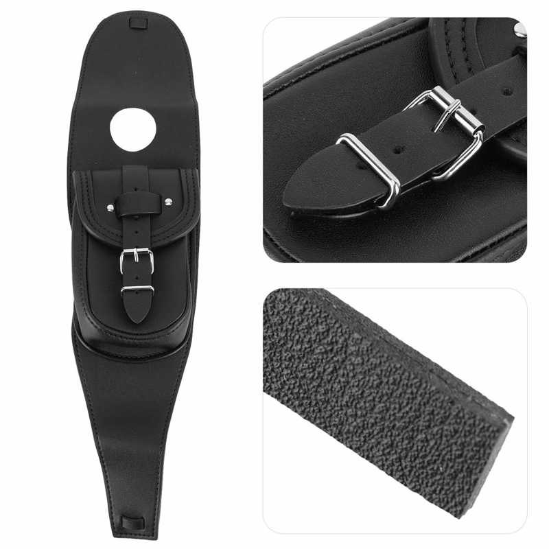 PU Leather Motorcycle Fuel Tank Bag Gas Tank Pad Cover Bib with Pouch Motorbike Oil Tank Bag for Sportster 883 1200