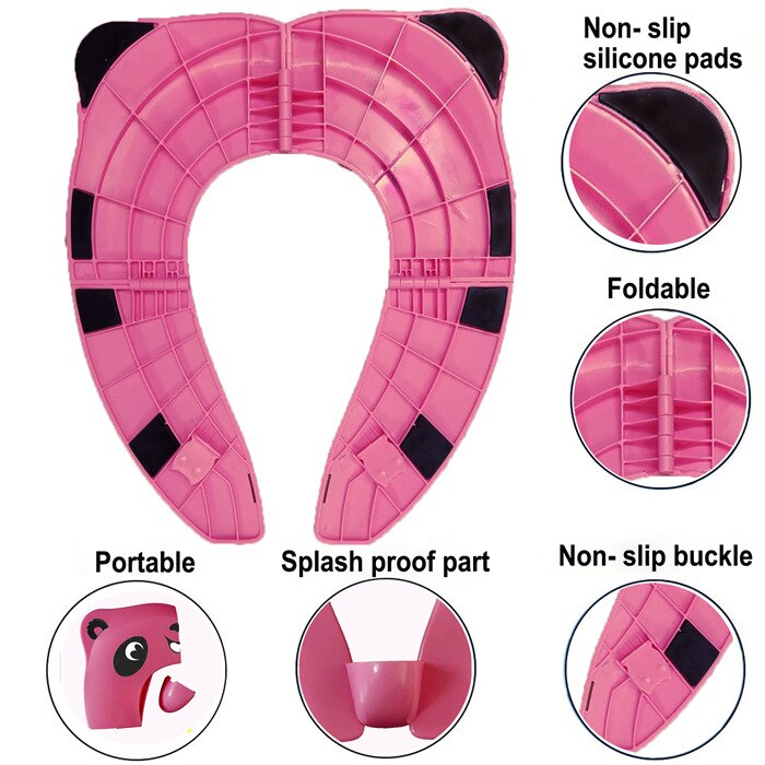 Składana deska klozetowa odporna na zachlapanie przenośna podróż hotelowa deska klozetowa poduszka pomocnicza nocnik nie fajny tyłek