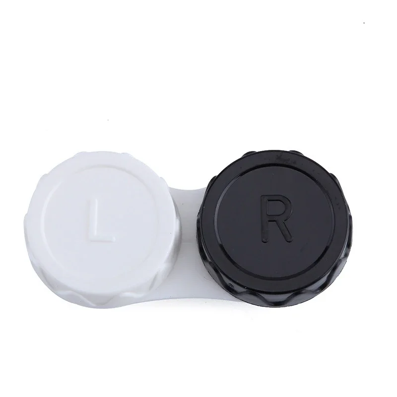 1 PCS Gläser Kosmetische Kontaktlinsen Box Kontaktlinsen Fall für Augen Reise Kit Halter Container Reise Zubehör: Black