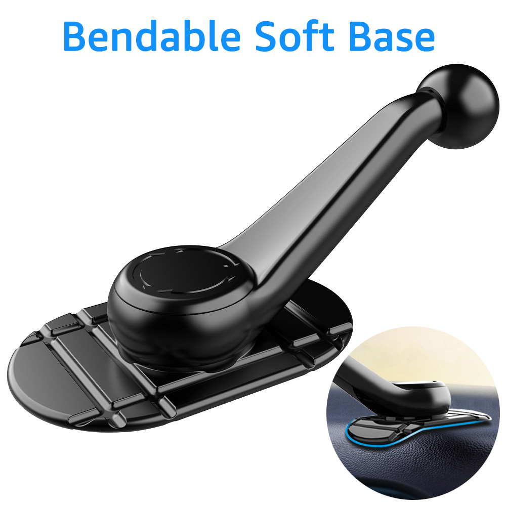 17mm Ball Head Bracket with Nano Sticky Base for Car Dashboard Desktop Mobile Phone Holder Accessories Car GPS Mount Phone Stand