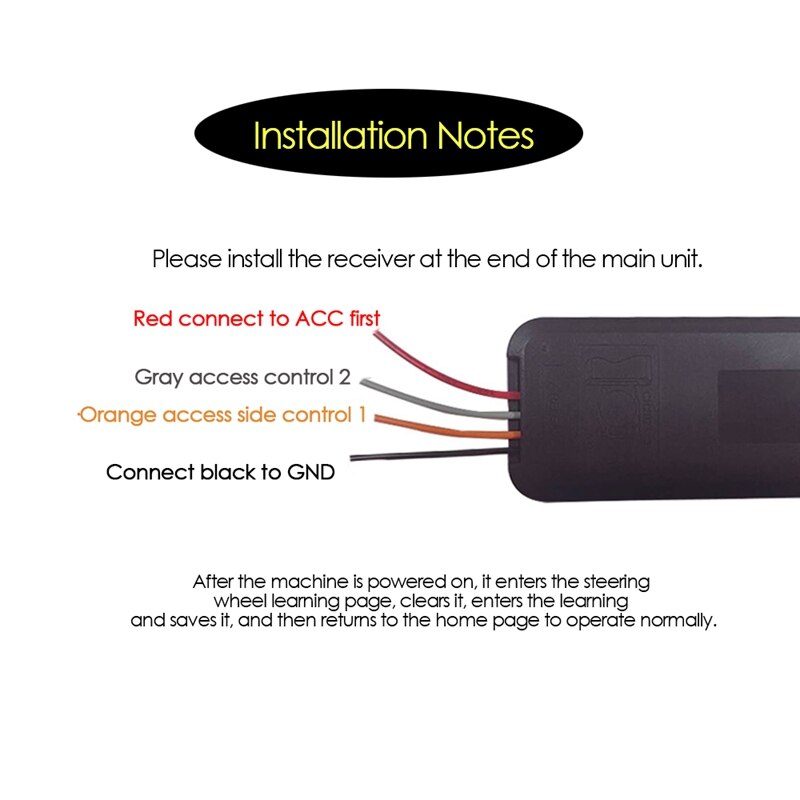 Universal Car Steering Wheel Remote Control Button Multi-Function Wireless Bluetooth Control for 2DIN DVD Player