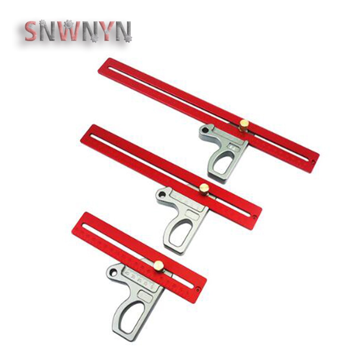 200/300/400mm Woodworking Angle Ruler Aluminum alloy 45/90 Degree Ruler Height Ruler Woodworking Scribe Gauge Measuring Tool