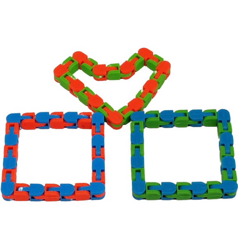 1pc hassua kappaletta napsauttaa ja napsauttaa leikkiä leluja lapset autismi käärme palapelit klassinen aistillinen lelu 28*1*1cm