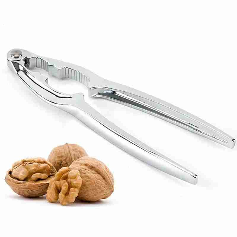 Walnut Clip Zinc Alloy Nutcracker Sheller Walnut Nut Fruit Cracker Almond Kitchen Walnut Pecan Tool Quick Accessories Nutcr P5J0