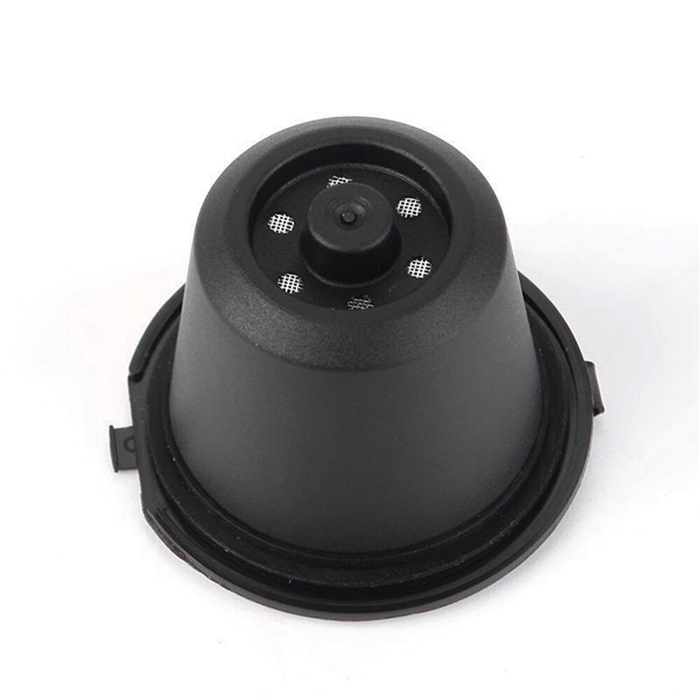 6 Stk/set Herbruikbare Nespresso Capsules Cup Met Lepel Borstel Zwart Navulbare Koffie Capsule Bijvullen Filter Coffeeware