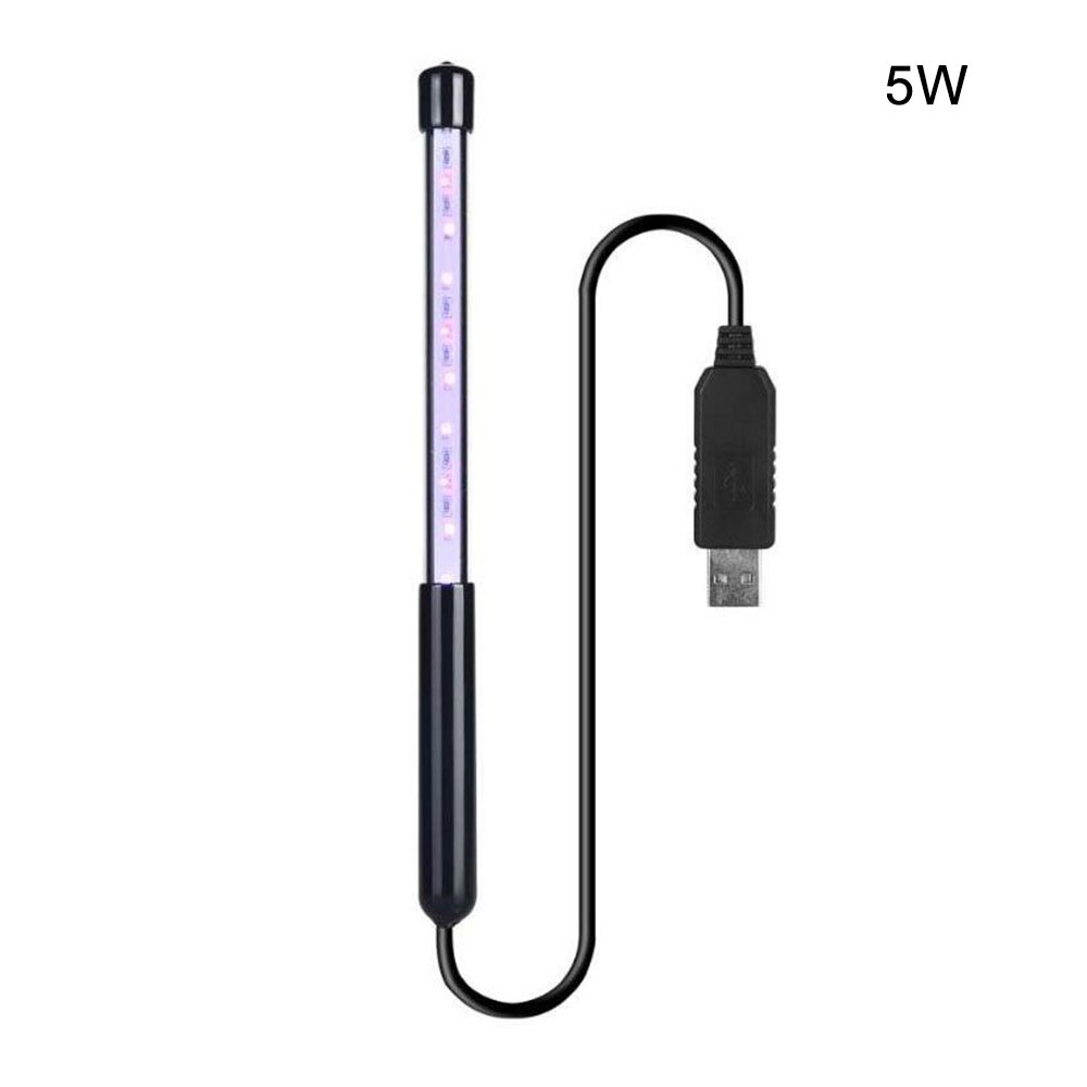 3W/5W Draagbare Kleine Uv Lamp Usb Power Kiemdodende Sterilisatie Lamp Hotel Home Reizen Ultraviolet Desinfectie Lamp: 5w