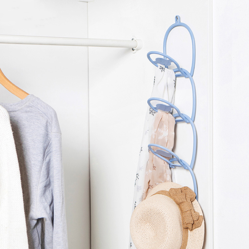 6 Pieces Of Foldable Stainless Steel Hangers For The Living Room Multifunctional Door Hanger Behind The Door