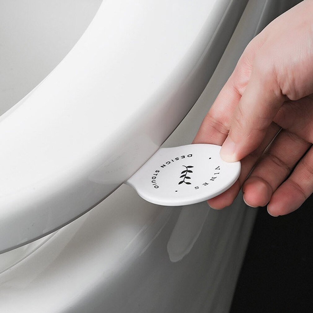 Poignée de couvercle de toilette Portable | Joli lève-siège de toilette imprimé couverture Anti-salissure couvercle de toilette en plastique, accessoires Gadgets de salle de bains