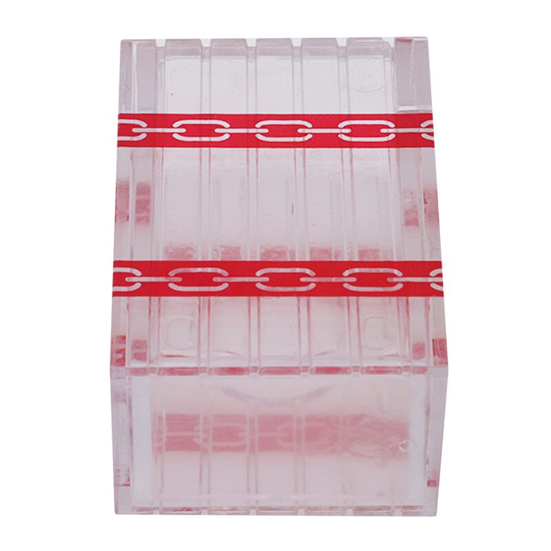 Transparante Magic Box Die Niet Kan Worden Geopend Close-Up Stadium Goocheltrucs