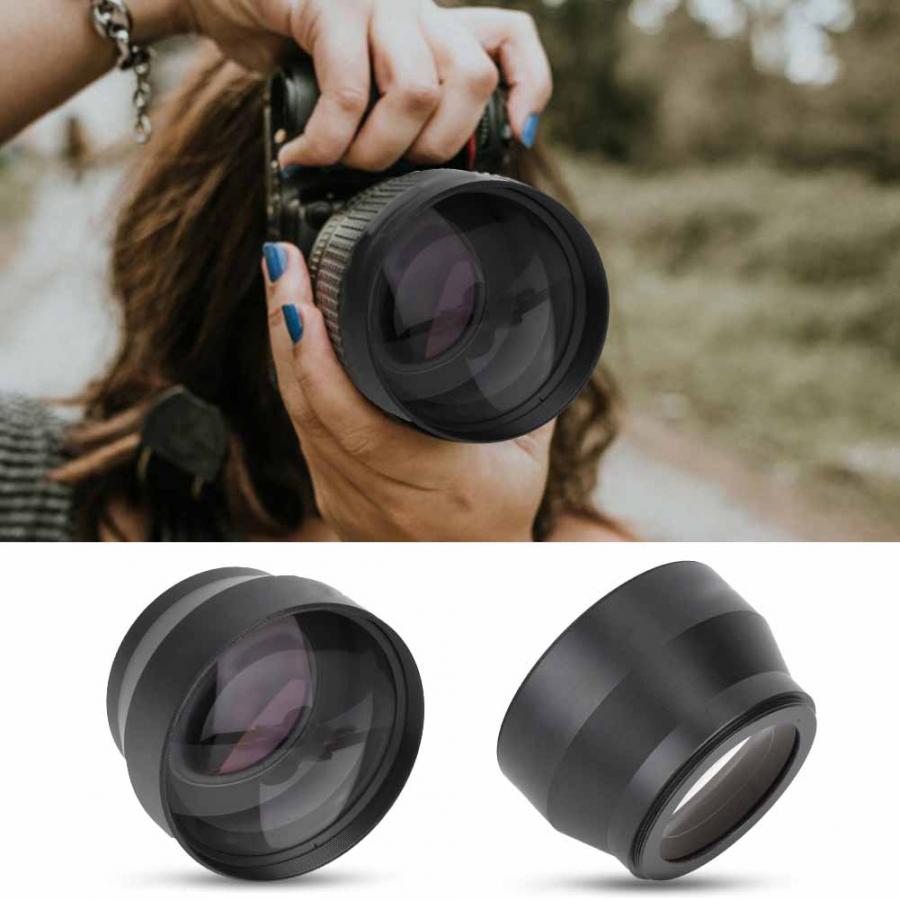Lente Para Celular 67 Millimetri 2.2X Universale in Metallo Teleobiettivo Teleconverter lente Fotocamere Dslr Accessorio Len Macchina Fotografica di Accessori