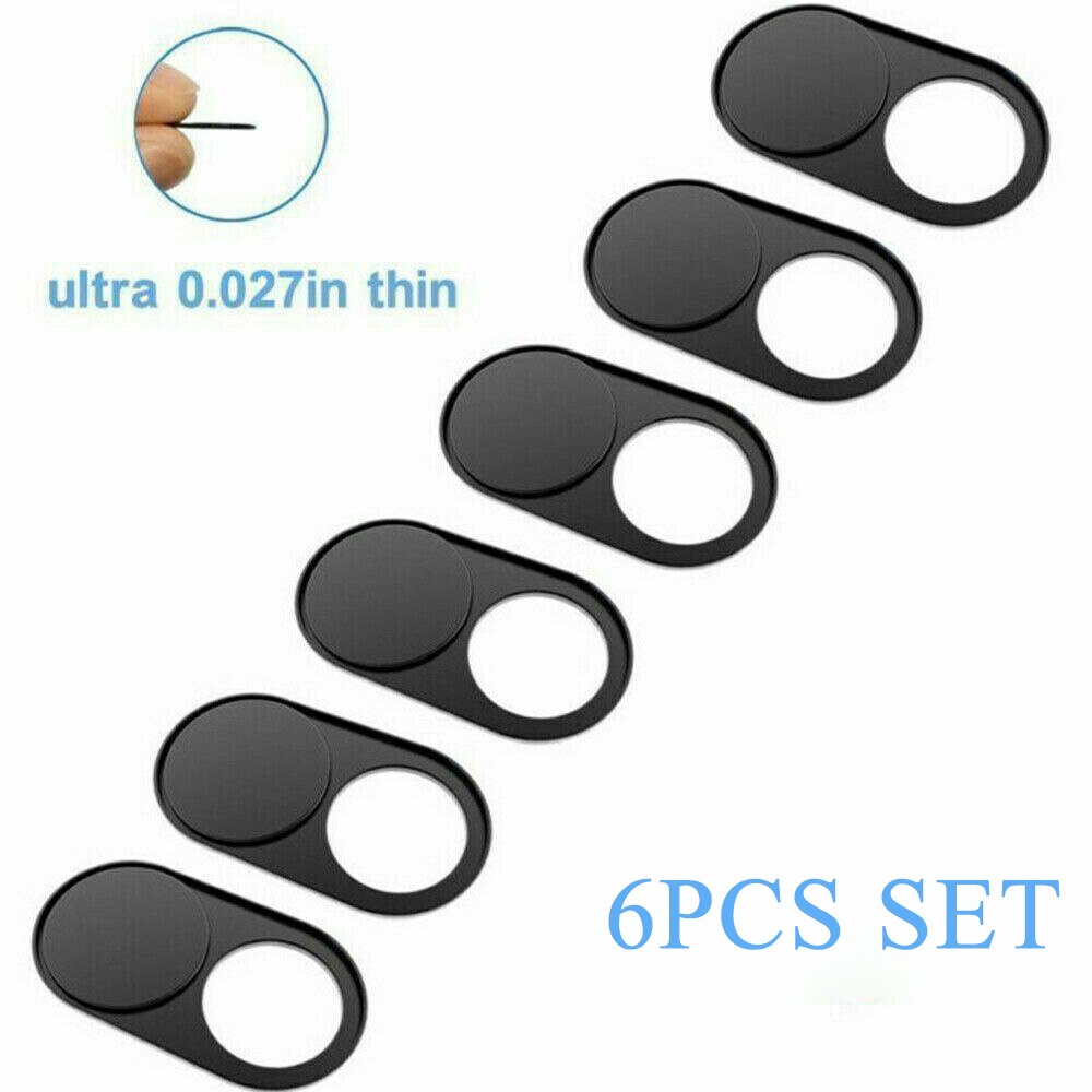 Tapa de seguridad para cámara Web 6x webcam, deslizante ultrafino para IMac, portátil, PC, teléfono, lente de cámara