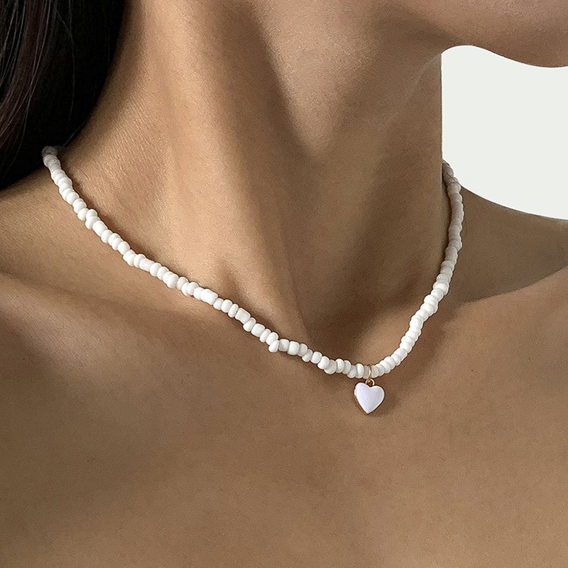 Cadena de cuentas de Color dorado hecha a mano bohemia, collares de , colgante de perlas, joyería para vacaciones en la playa para mujer, accesorios N0374: Pistola negra plateada