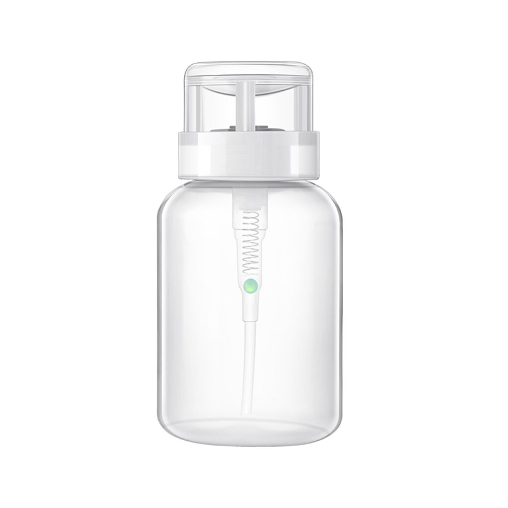Portable 120ML/200ML Nail Polish Remover Alcohol Press Pumping Bottle Nail Art UV Gel Cleaner Empty Plastic Container Tool: 04(200ML)