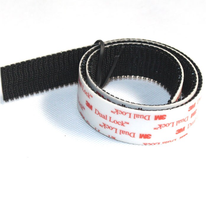 Dobbelt lås  sj3550 (25.4mm bredde) sort vhb klæbebånd, der kan lukkes tilbage, svampebånd, type 250 magisk tape