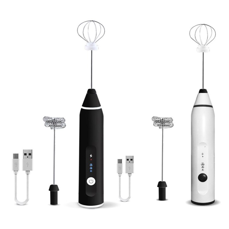 Adjustable 3 Speed USB Handheld Charging Household Small Electric Whisk Mixer Kitchen Supplies Cooking Cooker